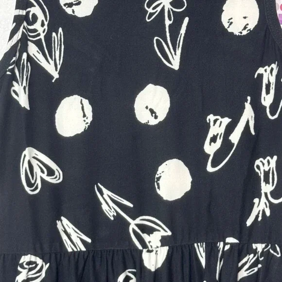 Dotdotsmile Dress Size 7 Tank Black and White New With Tags - Picture 4 of 6
